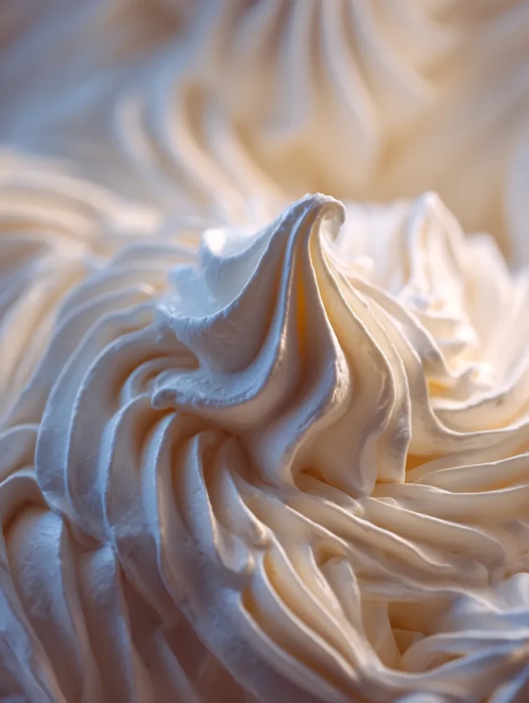 How to Make Whipped Cream (Easy, Fluffy & Foolproof) 6 Whipped cream served over strawberry dessert