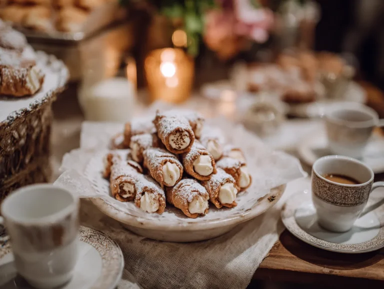 brahim a Cannoli bites displayed on a dessert table with espr 69f45d81 03b9 4fe0 80f9 89dacf0b4c6a 0