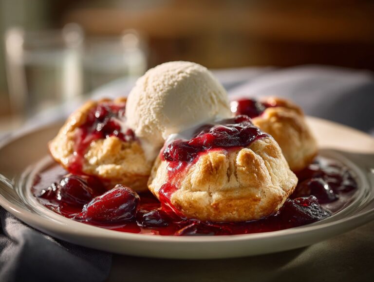 brahim a Cherry pie bombs served with vanilla ice cream on a 99517960 6008 4f63 bbf1 8450c33db5a7 0