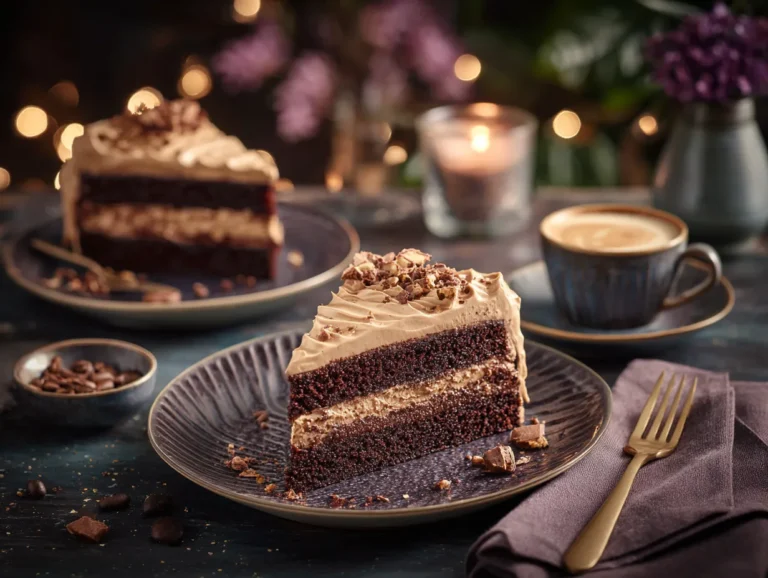 brahim a Chocolate cake with coffee buttercream served on des acaa999a 80bc 4c34 9b1f a073ccc7af12 3