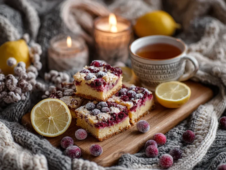 brahim a Cozy winter dessert scene with cranberry lemon bars ee5335b9 7c90 4cee 847f 444b41ce0c54 0