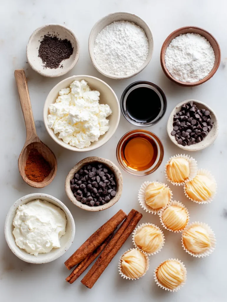 brahim a Flat lay of cannoli bite ingredients on a light marb db2e74a5 84a8 4496 9ef0 0edfed2558e2 1