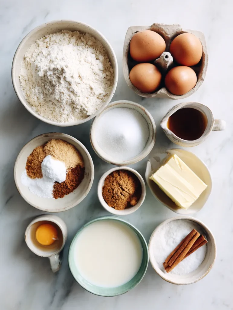 Easy Cinnamon Roll Coffee Cake Soft, Swirled, and Irresistibly Cozy 6 brahim a Flat lay of easy cinnamon roll coffee cake ingredien be312e7b 49a9 4b18 9382 b6bfbf7378dd 1