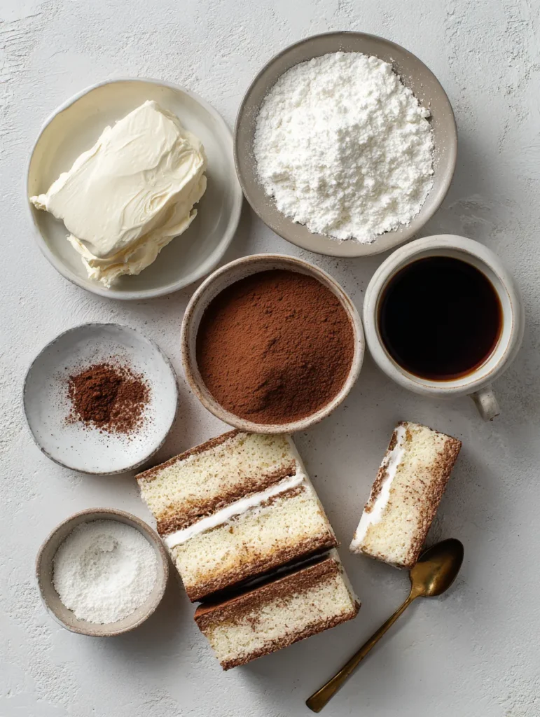 brahim a Flat lay of tiramisu cake ingredients mascarpone che 4339ec06 a297 4d26 b268 3e943afd0b1e 1