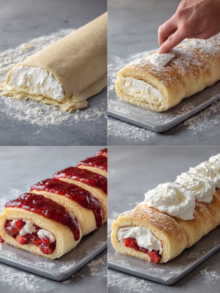 brahim a Four step baking process in one frame rolling sweet 1d381c14 9636 4efb 9756 e7ef4b1aa05f 0