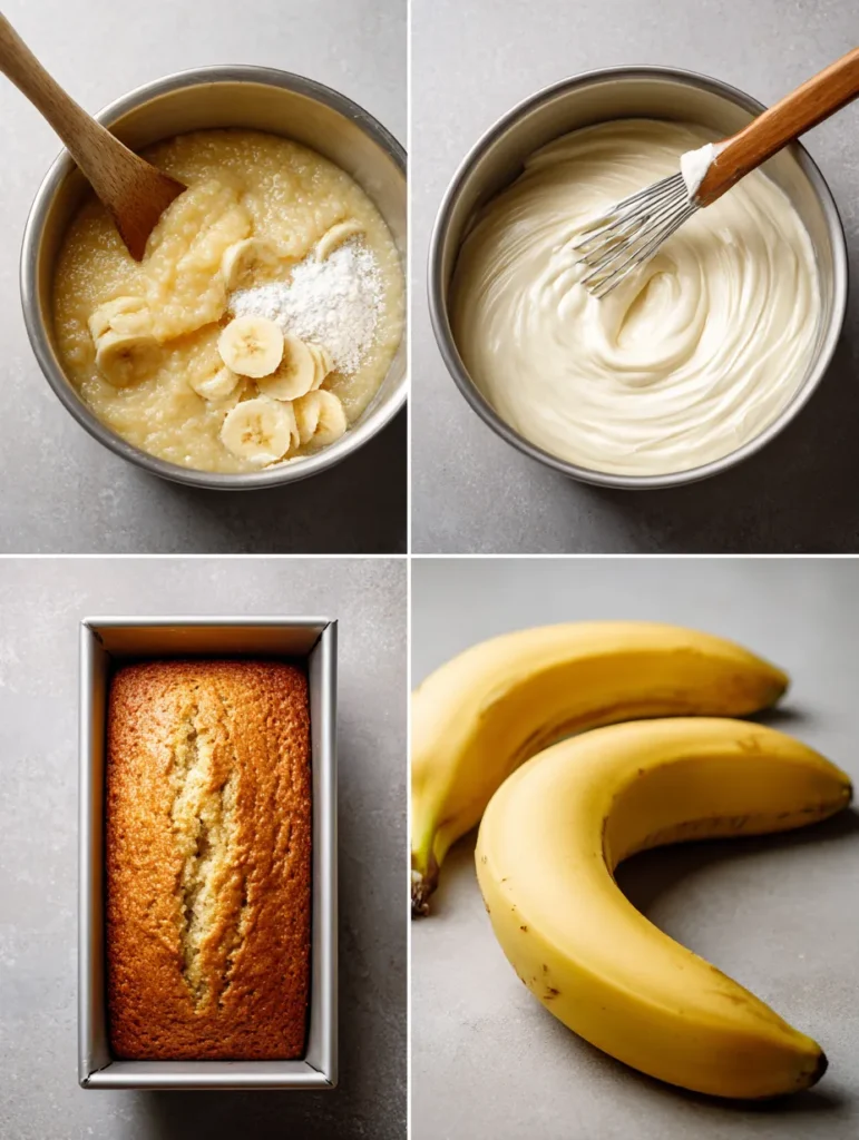 brahim a Four step baking process in one image mashing ripe b e2fabf4c bef5 4d99 b0a6 ed45e8ebaf49 2