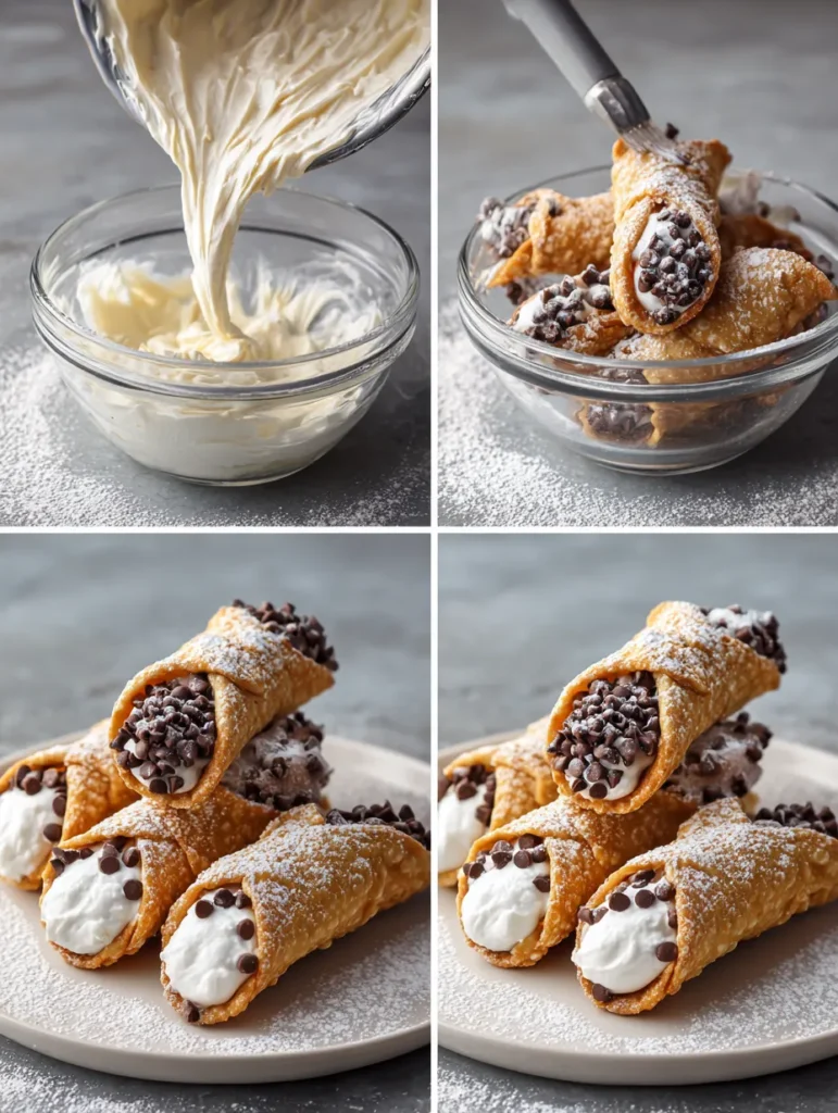 brahim a Four step dessert process in one frame mixing ricott 40bea11d 90d1 44f9 ba04 f10608a78214 2