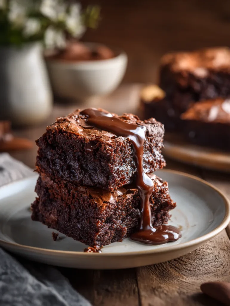 brahim a Gooey chocolate brownie dessert served warm cozy des e210fcb4 4dc7 49b5 acc3 a56e1e74293f 2