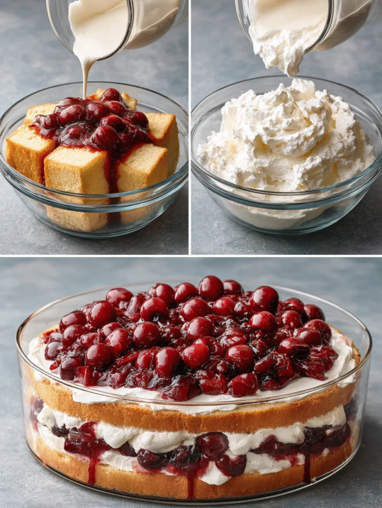 brahim a 4 step collage showing cubing angel food cake layeri aab7a857 e9de 46ac bd23 e6b97530b266 2