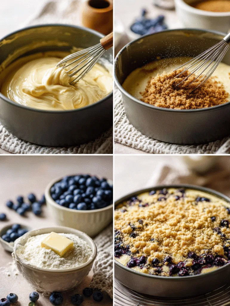brahim a 4 step baking collage showing how to make blueberry 66f1442e 4684 4446 a539 62f7f6c34e43 0