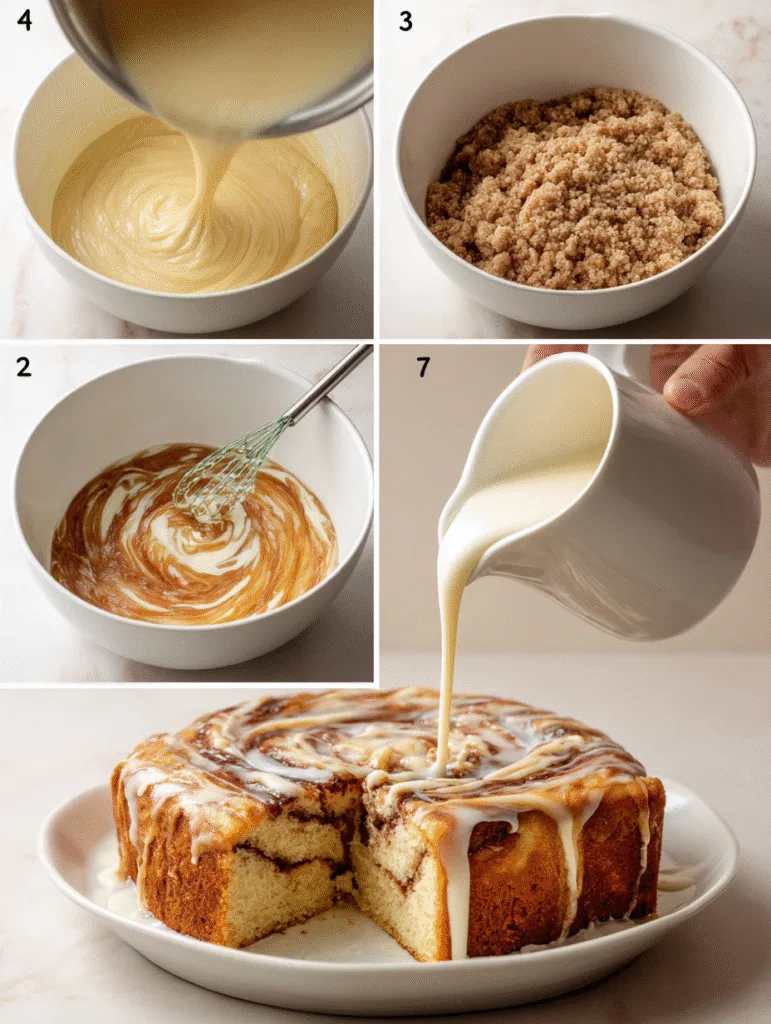 brahim a 4 step collage showing how to make cinnamon roll cak eb0bf9aa a812 4541 b7d3 33a084bf2ffe 2