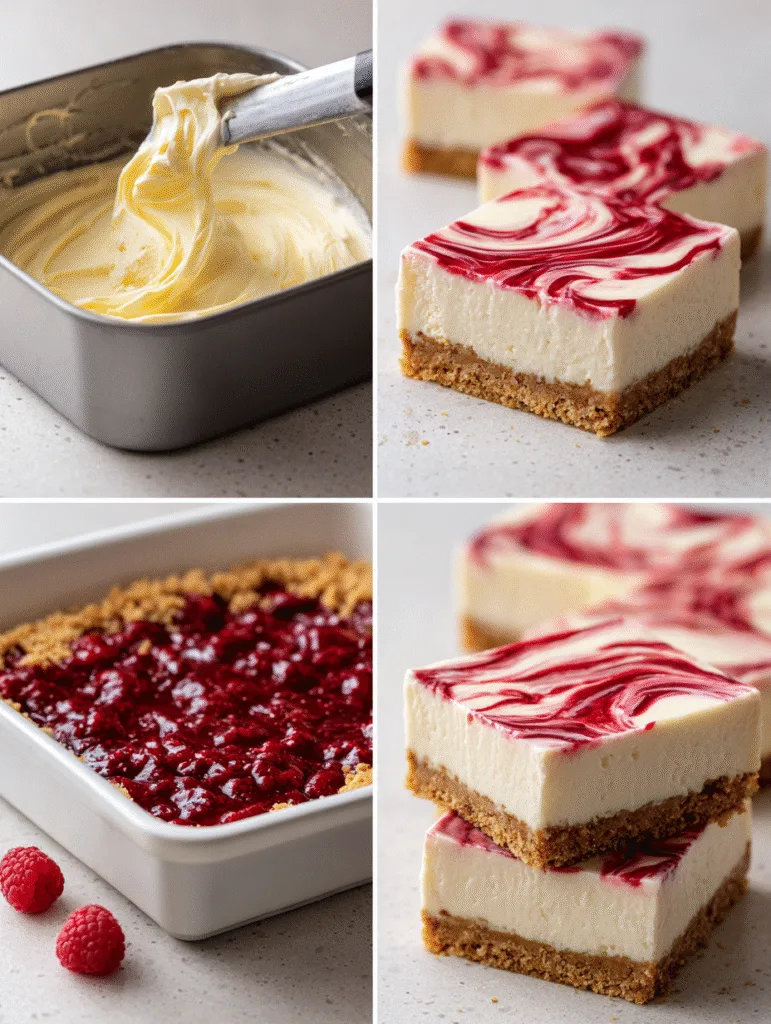 No Bake Raspberry Cheesecake (Creamy, Elegant & Perfectly Fresh Dessert) 3 brahim a 4 step collage showing no bake cheesecake process cr fe54c3ba 2f7e 43ba bf0f e9e61e71413c 0