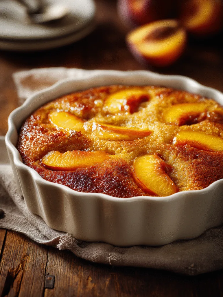 Easy Brown Sugar Peach Cake 4 brahim a A moist brown sugar peach cake with golden carameliz 51302692 e161 4520 978d 8087ab3c6d97 0