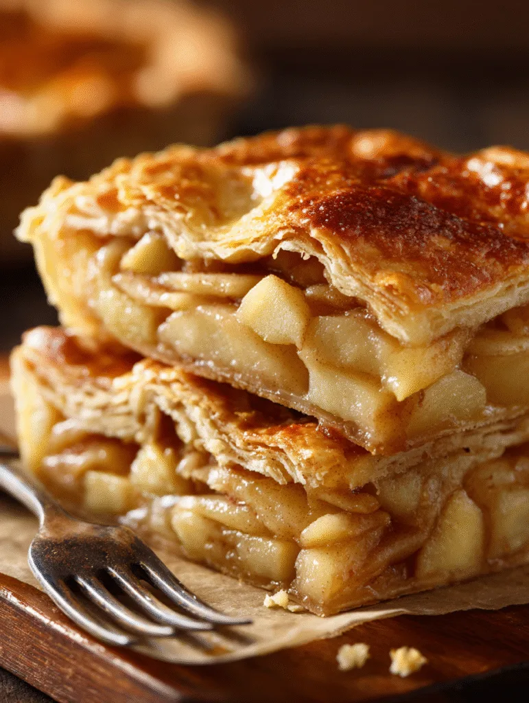 brahim a Close up of apple slab pie showing flaky crust layer aade09c7 91bf 4c04 be4b 379c60f5beb1 2