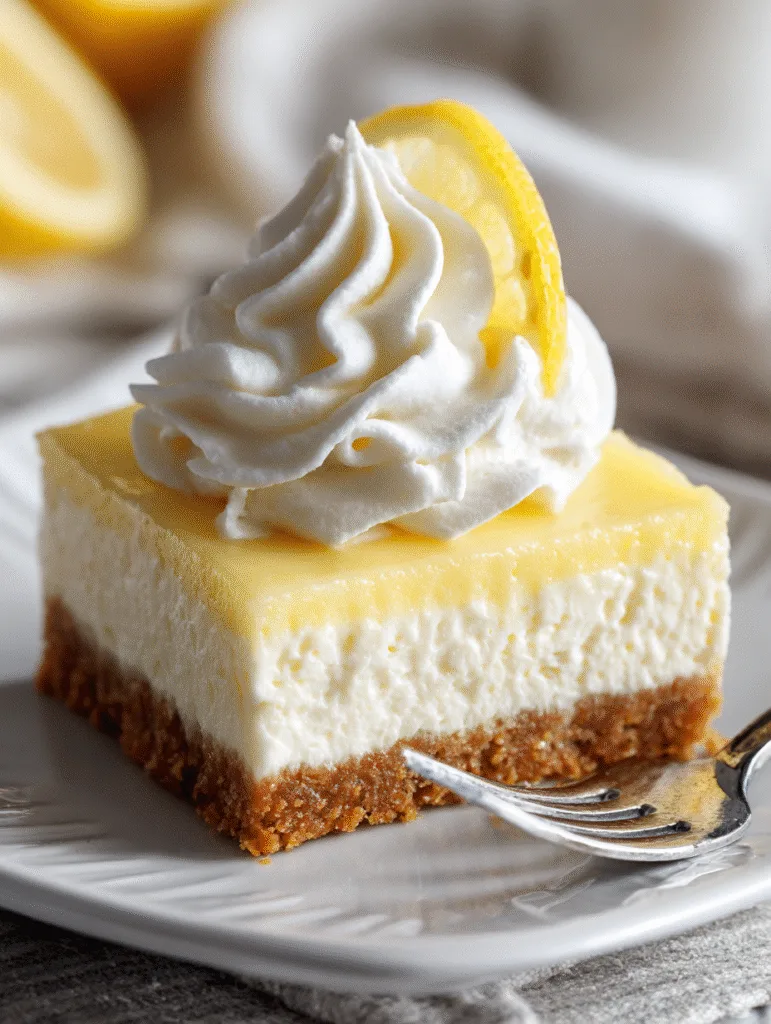 brahim a Close up of lemon cream pie bars with silky smooth l f09d39fe 6bea 42b8 9776 4be6101aa12b 1
