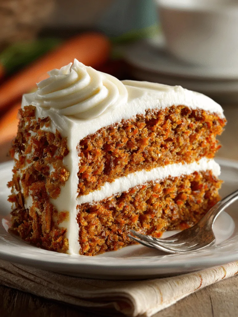 brahim a Close up slice of carrot sheet cake with thick cream abf2c883 cb80 4abe 99bb 2605d6769cc9 0