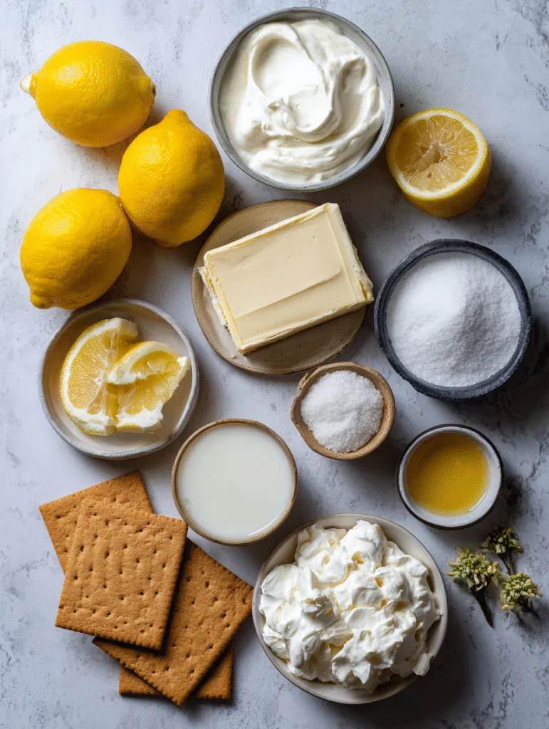 brahim a Ingredients for no bake lemon cream pie bars arrange 13e4a6ac ebc0 4aa8 a05a 6d7bb718aa57 1