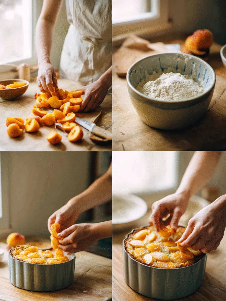 Easy Brown Sugar Peach Cake 3 brahim a Step by step brown sugar peach cake preparation 4 sc f9747a4d 663e 4e17 869f 2686af8f4819 0