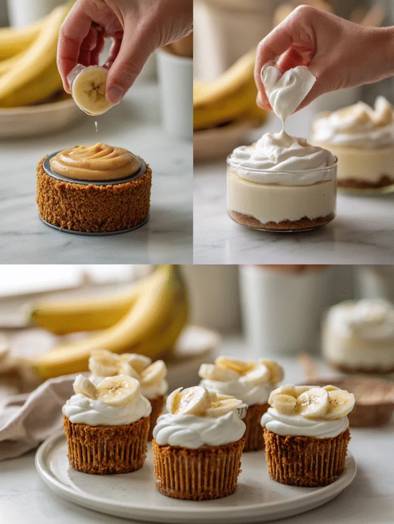 Mini Banana Pudding Cheesecakes Recipe | Easy Banana Cheesecake 3 brahim a Step by step mini banana pudding cheesecake preparat 8938ae67 204b 49c1 957a 3aecf12d73f1 2