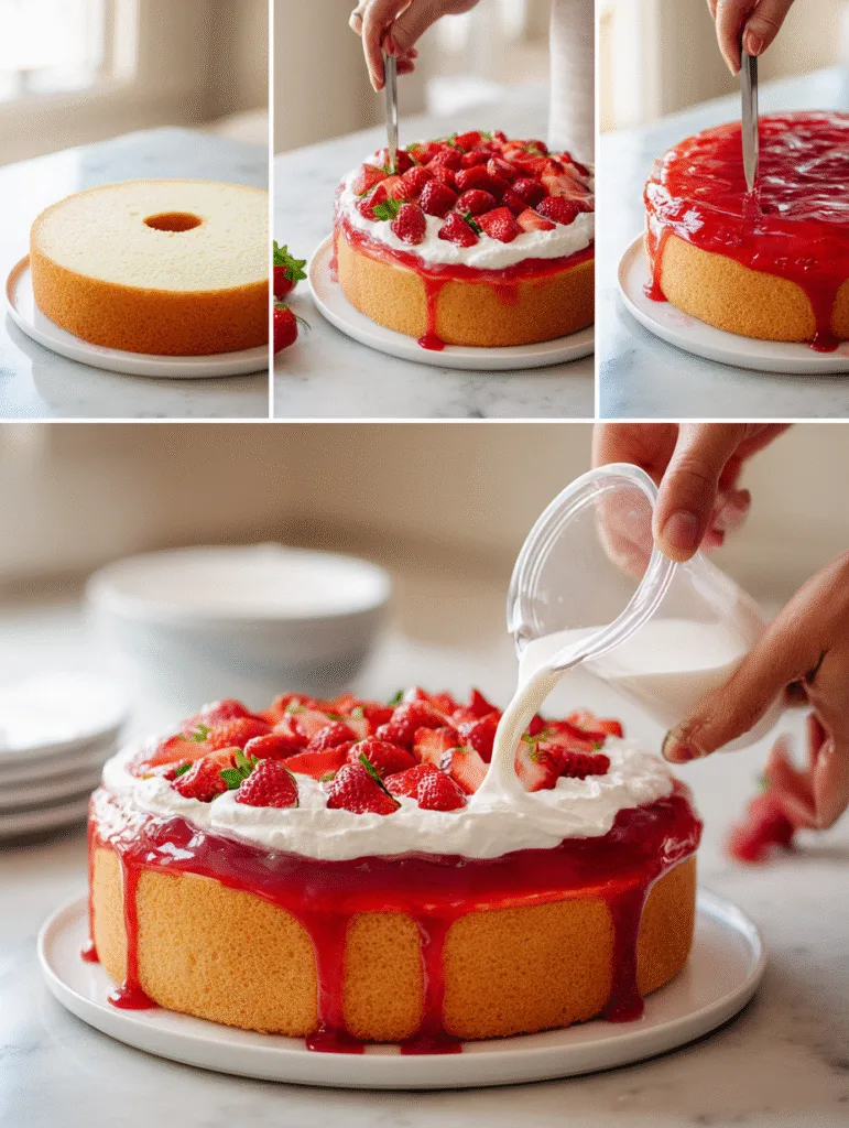 brahim a Step by step strawberry jello poke cake preparation 27e5c458 a57f 4bf5 aebf 2b4d339618ad 3