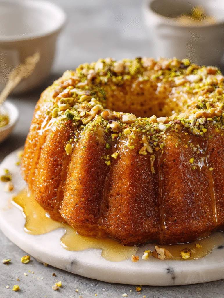 brahim a baklava bundt cake topped with honey glaze and chopp f916f758 f9b0 43d2 a8b0 66a0180ecc75 0