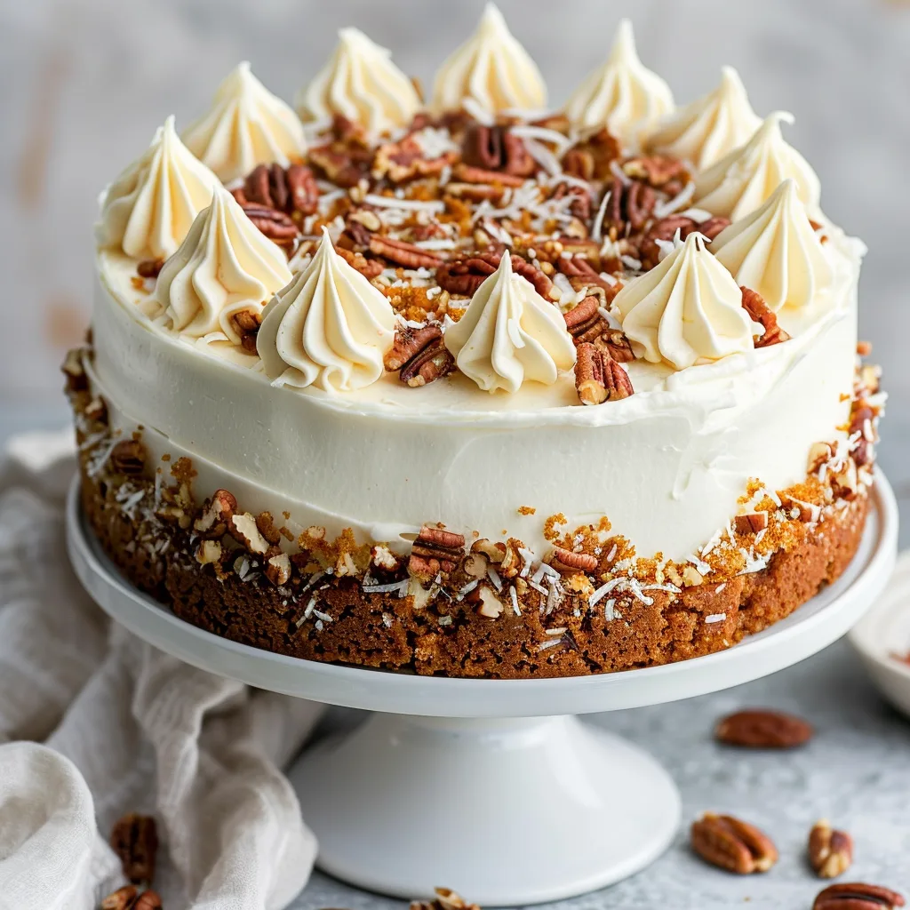 brahim a carrot cake with pineapple and coconut topped with c a812f3c2 9e7f 46bb bcb3 ae6bedef4704 2