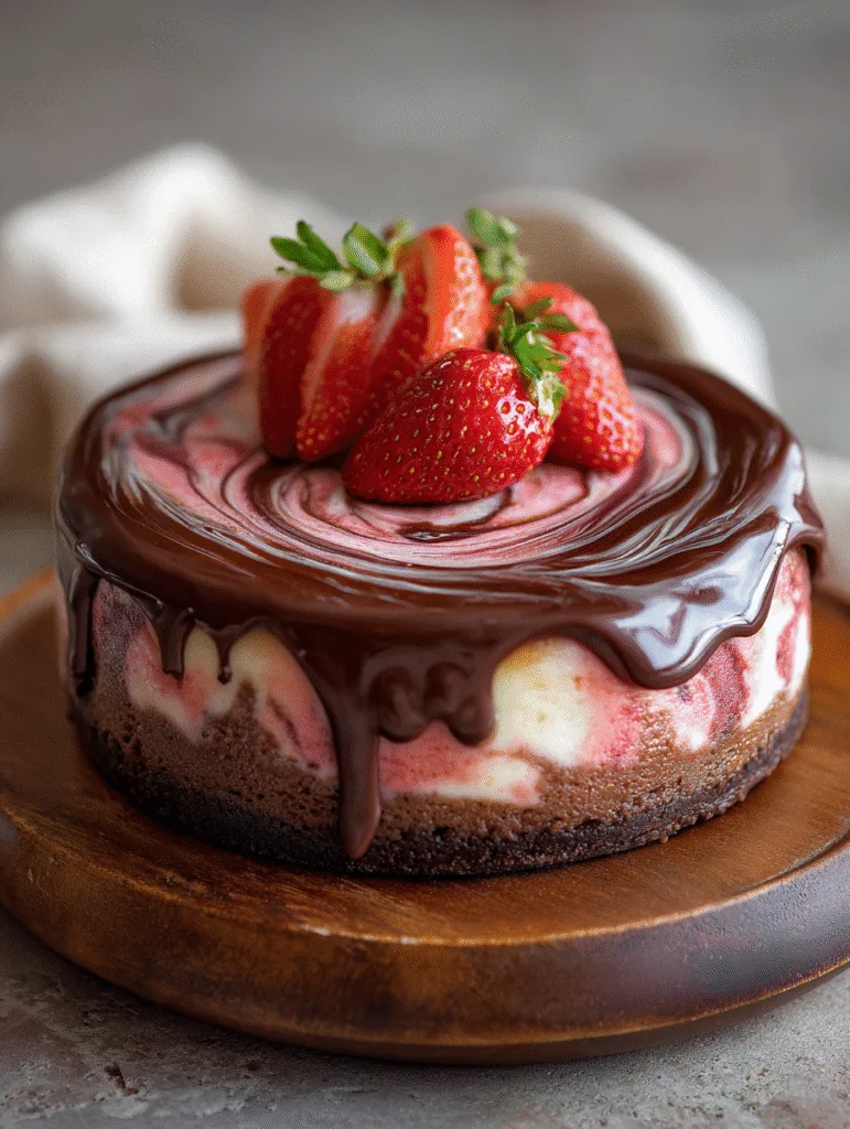 brahim a chocolate strawberry swirl cheesecake with glossy ga 80029ca1 6c2f 406b b2f4 ecf5cb612c68 0