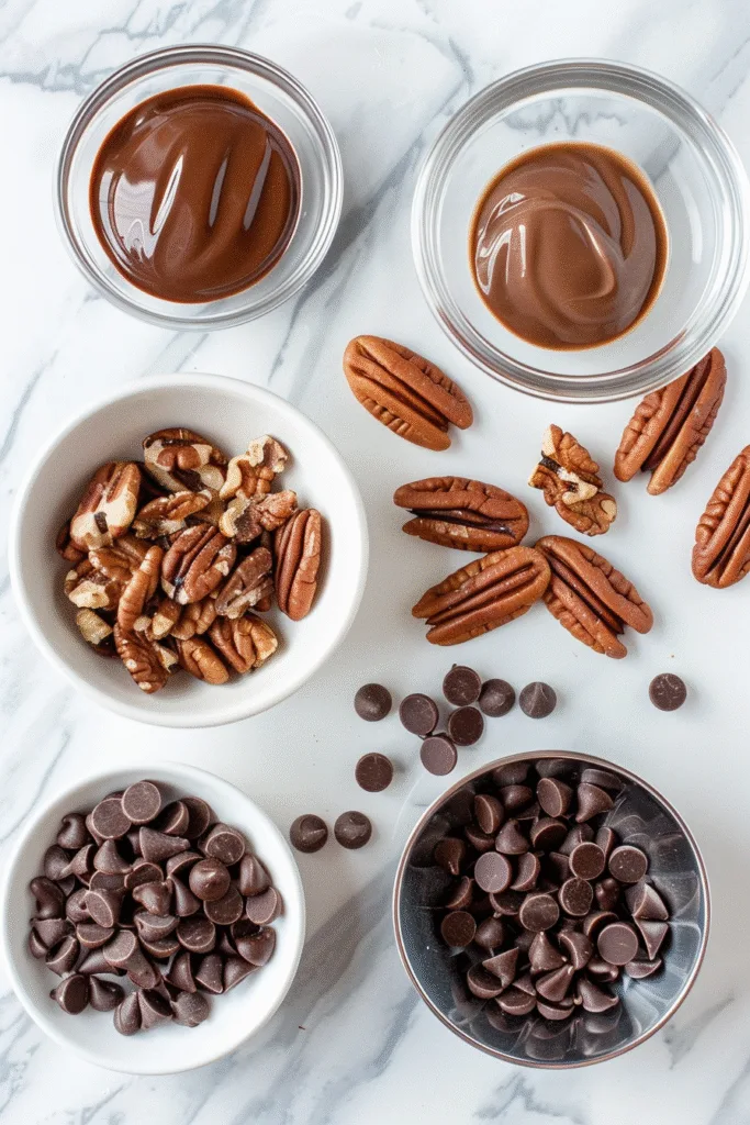 brahim a flat lay ingredients for homemade chocolate turtles 14041a77 eb8b 4fe2 850d 61b114abda3e 1