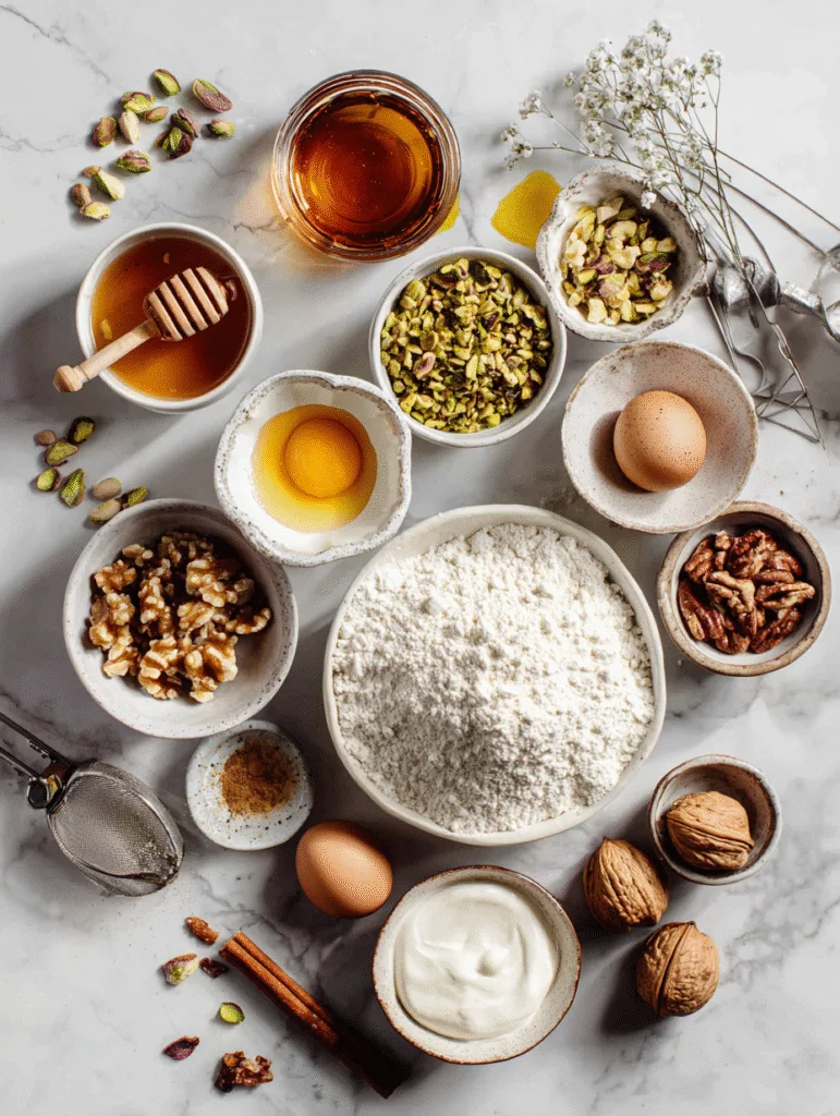 brahim a flat lay of ingredients for baklava bundt cake inclu bd4037aa b7a3 4106 94cc 9fca4393c50f 2