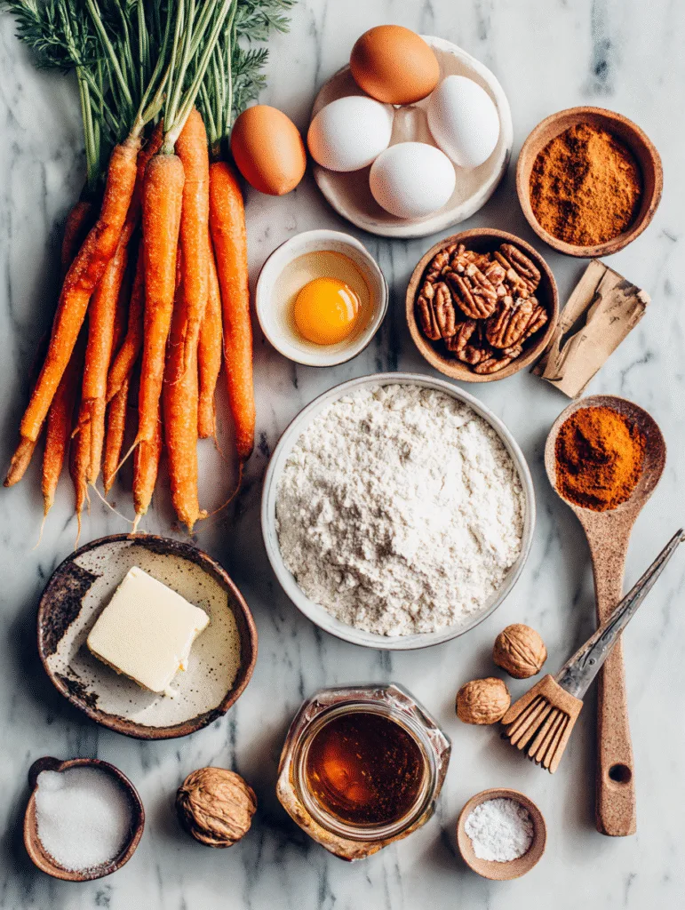 brahim a flat lay of ingredients for carrot cake including fr e13720a8 f4cb 491c 84f6 f2ea05f692f8 2