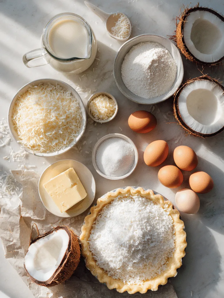 brahim a flat lay of ingredients for coconut cream pie includ e61b9704 1a29 426a b81d aa2c30193660 1