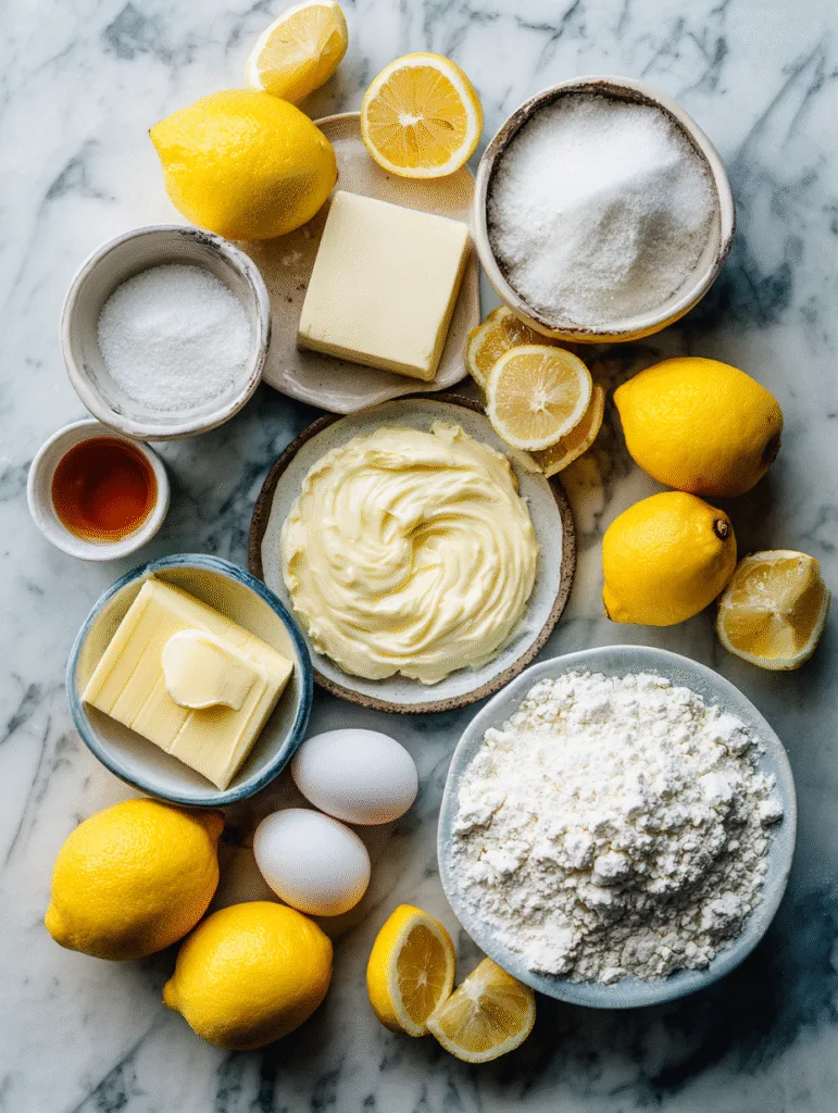 Italian Lemon Cream Cake (Light, Elegant & Irresistibly Creamy Layer Cake) 2 brahim a flat lay of ingredients for italian lemon cream cake 87548075 4b6b 4ce1 a242 07246de1b107 1