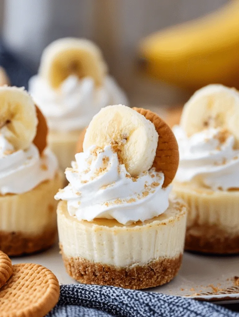Mini Banana Pudding Cheesecakes Recipe | Easy Banana Cheesecake 1 brahim a httpss.mj .runVEbfV01624Y Mini banana pudding cheesec 67aa30dd b714 486b 900c a686834a1c9f 0