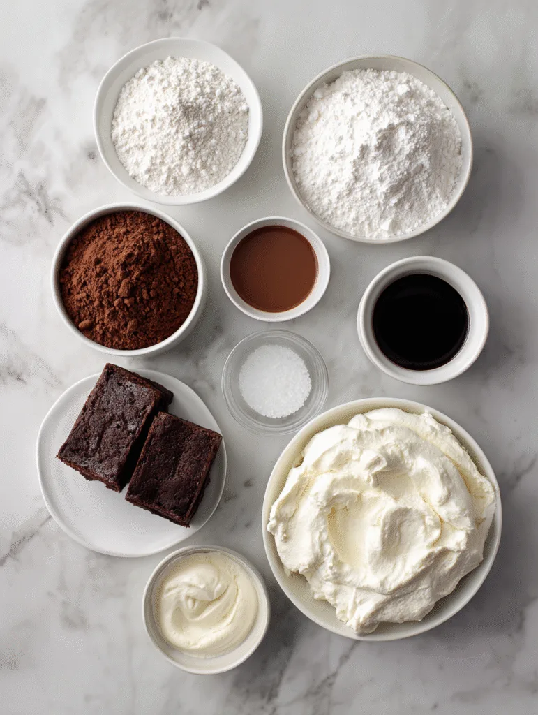 brahim a ingredients for brownie ice cream cake arranged neat 5731869c 6083 4250 8857 d92611ef7f04 2