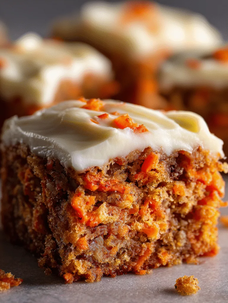 brahim a macro close up of carrot cake bar showing moist crum 5cca04eb 9e3e 40f0 b111 1618b1393e3f 0