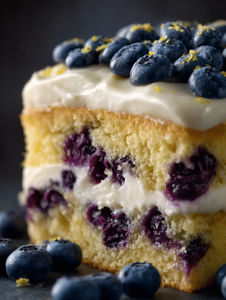 Lemon Blueberry Cake (Fresh, Zesty & Perfectly Moist Layer Cake) 4 brahim a macro close up of lemon blueberry cake showing moist 36a4a38b 61b7 48dc 8aa5 1914d481a0af 1