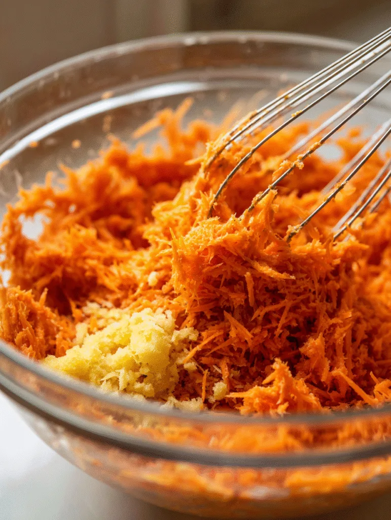 brahim a mixing carrot cake batter in bowl with grated carrot 7ecffcc9 7cfe 41bb 9f56 37b913fa7ca0 0