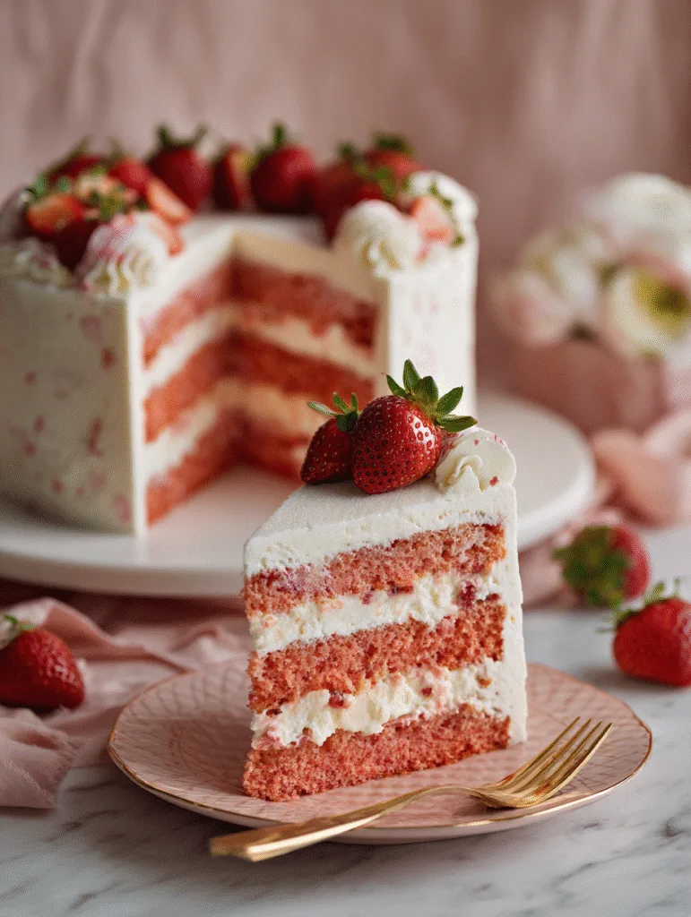 brahim a strawberries and cream cheesecake cake slice showing ef5ff798 6fdb 4a12 a17d fe11e1525ebd 3