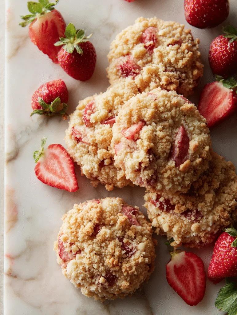 brahim a strawberry shortcake cookies with crumb topping on a 97ee068e df7e 462b 8c18 88830cf0ad15 2