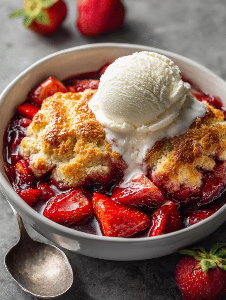 brahim a warm strawberry cobbler in bowl with juicy strawberr 1b4800d9 044a 4c58 8197 a1b8e839dd23 1
