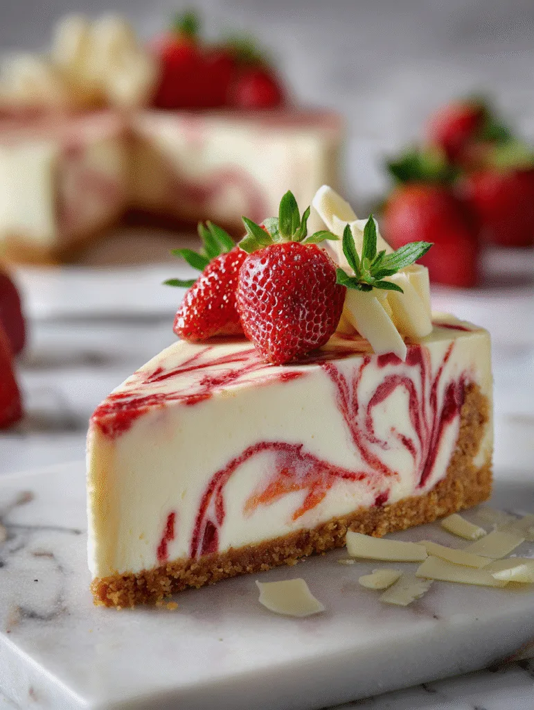 Heavenly Fusion: White Chocolate Strawberry Cheesecake (Ultra Creamy Bakery-Style Dessert) 4 brahim a white chocolate strawberry cheesecake slice with cre 40682240 9b7d 4473 b6e3 2302f56a41a5 1