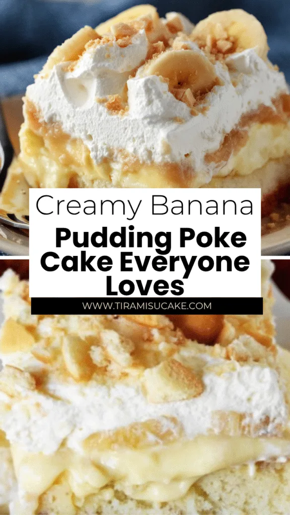 Banana Pudding Poke Cake 1 creamy banana pudding poke cake easy potluck dessert