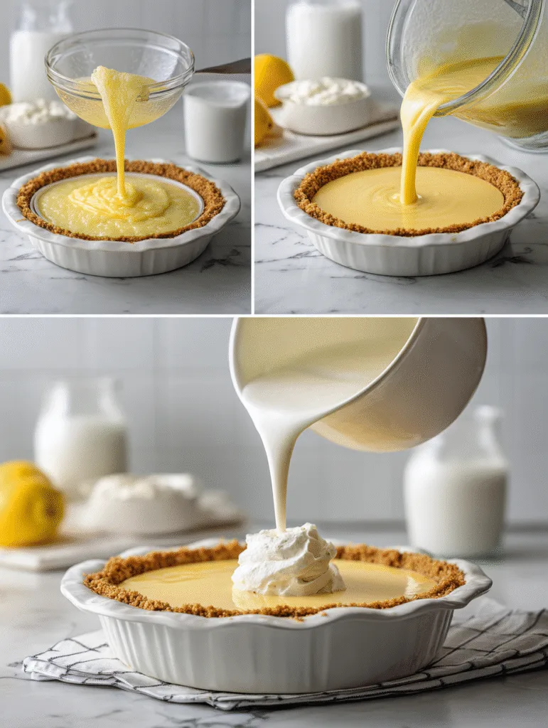 brahim a lemon cream pie step by step collage 4 steps grid mi 468499c8 3b14 403c 8376 9c391d4dca97 3