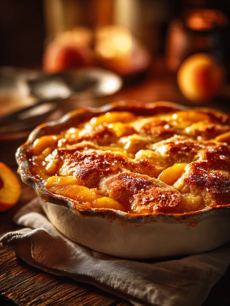 Southern Peach Cobbler: The Classic Dessert That Tastes Like Home 3 brahim a southern peach cobbler golden crust bubbling peach f d16e841e 04e6 436b a19a 288d809e784c 0