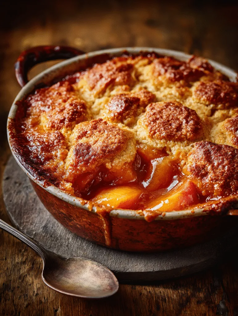Southern Peach Cobbler: The Classic Dessert That Tastes Like Home 1 brahim a southern peach cobbler golden crust bubbling peach f d16e841e 04e6 436b a19a 288d809e784c 3