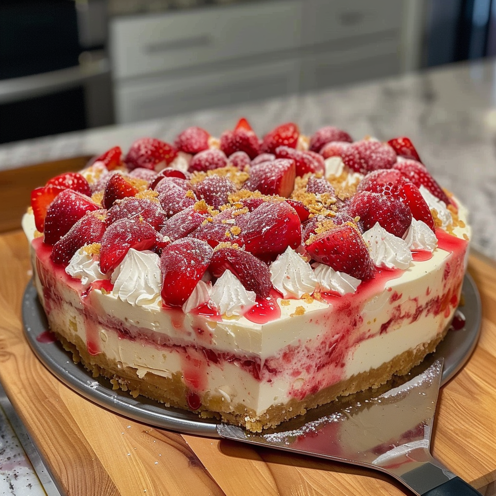 Home 46 Heavenly Fusion: Delicious White Chocolate Strawberry Cheesecake Recipe!