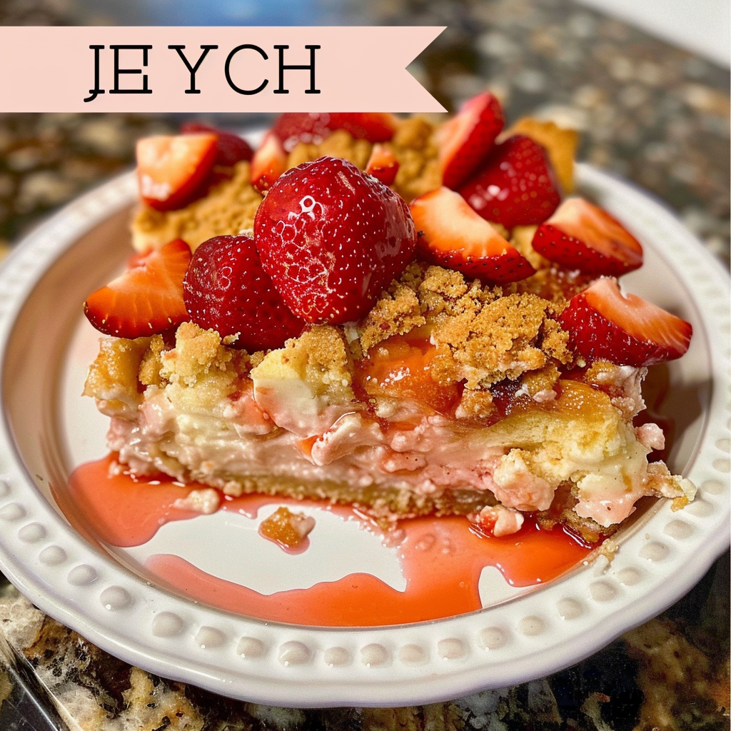 Home 51 Easy Strawberry Cheesecake Dump Cake Recipe