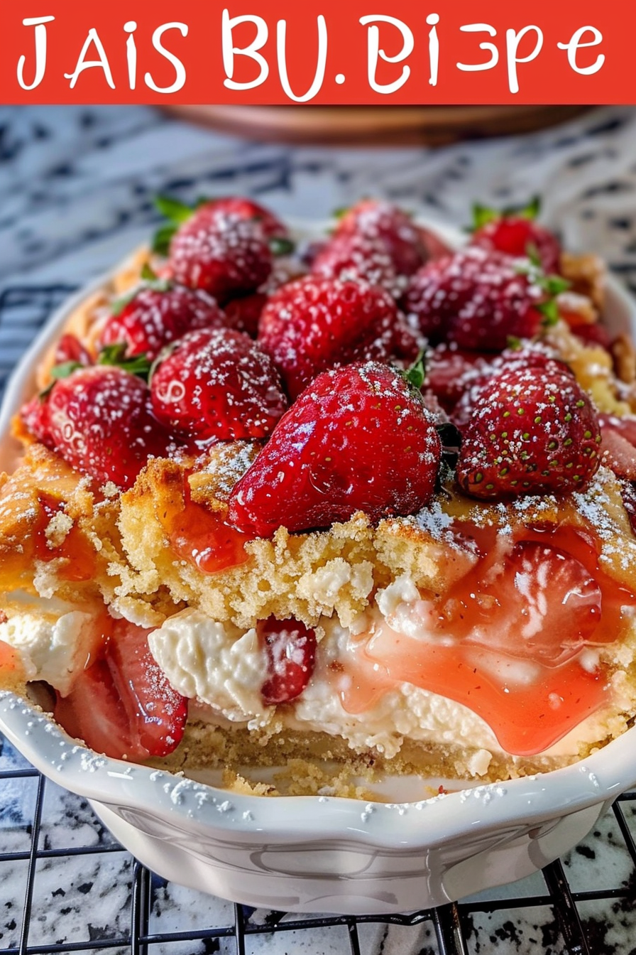 Easy Strawberry Cheesecake Dump Cake Recipe 16 image 1775427913218