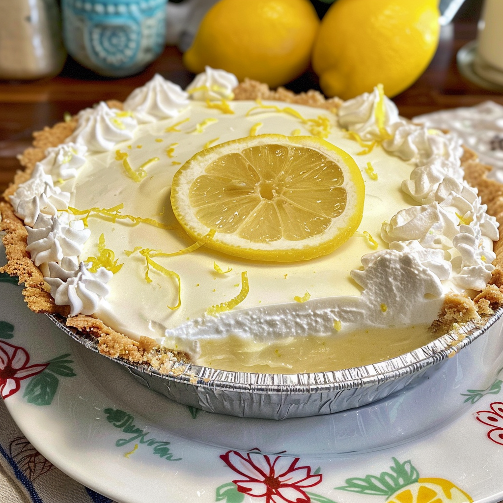 No Bake Lemon Icebox Pie