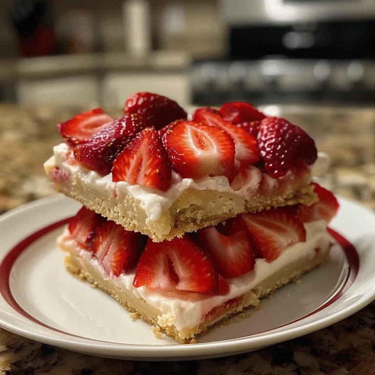 Easy Strawberry Shortcake Bars to Try This Summer